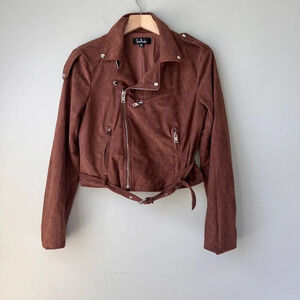 Lulu's Brown Suede Jacket